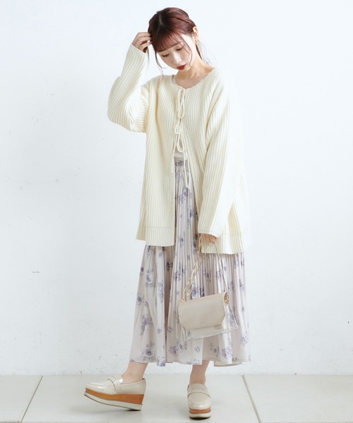 one after another NICE CLAUP(ワンアフターアナザーナイスクラップ)の「イレヘムプリーツスカート(スカート・レディース・ベージュ/その他1/アイボリー/その他2・FREE)」の17枚目の写真