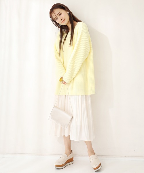 one after another NICE CLAUP(ワンアフターアナザーナイスクラップ)の「イレヘムプリーツスカート(スカート・レディース・ベージュ/その他1/アイボリー/その他2・FREE)」の18枚目の写真