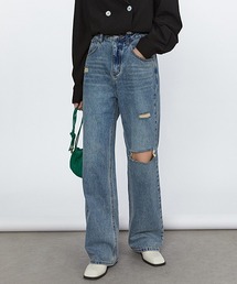 Fano Studios | 【Fano Studios】【2021SS】Wide straight damage denim pants FC21K022(デニムパンツ)
