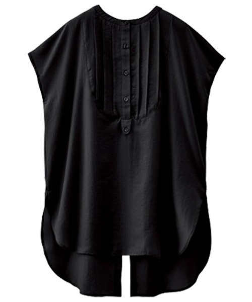 GeeRA(ジーラ)の「バックスリットリボンシャツ(シャツ/ブラウス・レディース・アイボリー/パープル/ブラック・X-LARGE/XX-LARGE/MEDIUM/LARGE)」の7枚目の写真