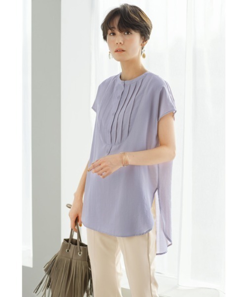 GeeRA(ジーラ)の「バックスリットリボンシャツ(シャツ/ブラウス・レディース・アイボリー/パープル/ブラック・X-LARGE/XX-LARGE/MEDIUM/LARGE)」の11枚目の写真