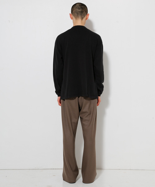 UNDECORATED(アンデコレイテッド)の「UNDECORATED アンデコレイテッド / ORGANIC CO L/S TEE オーガニックコットン製品染めオーバーサイズ長袖Tシャツ / UDF21102(Tシャツ/カットソー・メンズ・チャコールグレー/ダークブルー/ホワイト/キナリ・0/1/2/3)」の7枚目の写真