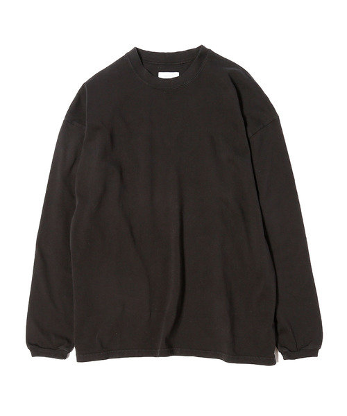UNDECORATED(アンデコレイテッド)の「UNDECORATED アンデコレイテッド / ORGANIC CO L/S TEE オーガニックコットン製品染めオーバーサイズ長袖Tシャツ / UDF21102(Tシャツ/カットソー・メンズ・チャコールグレー/ダークブルー/ホワイト/キナリ・0/1/2/3)」の6枚目の写真