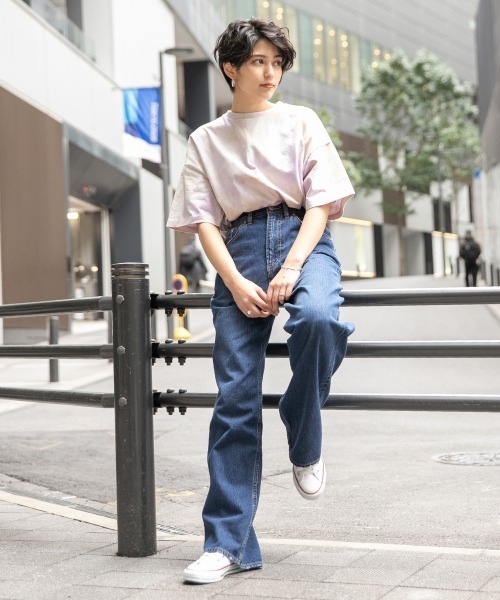 RAGEBLUE（レイジブルー）の「デニムワイドパンツ/935126（デニムパンツ・レディース・ブルー/ライトブルー/ホワイト・SMALL/MEDIUM）」の6枚目の写真
