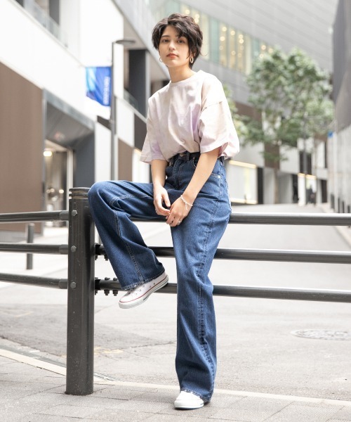 RAGEBLUE（レイジブルー）の「デニムワイドパンツ/935126（デニムパンツ・レディース・ブルー/ライトブルー/ホワイト・SMALL/MEDIUM）」の7枚目の写真