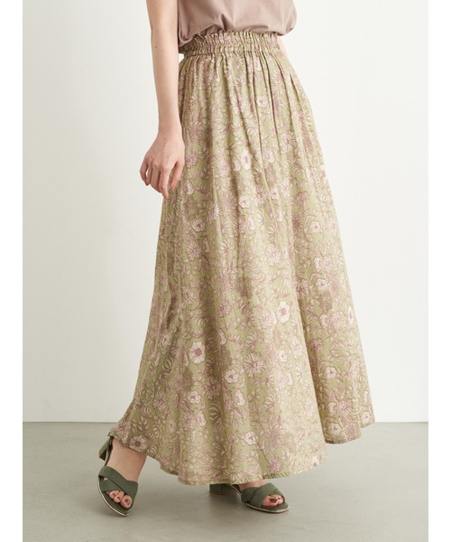 earth music&ecology（アースミュージックアンドエコロジー）の「気分は旅！スカート ＊●（スカート・レディース・ベージュ/ピンクベージュ/ダークネイビー/カーキ・FREE）」の16枚目の写真