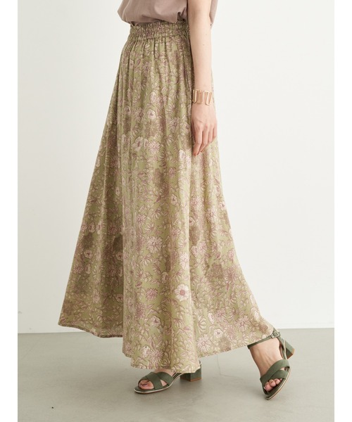 earth music&ecology（アースミュージックアンドエコロジー）の「気分は旅！スカート ＊●（スカート・レディース・ベージュ/ピンクベージュ/ダークネイビー/カーキ・FREE）」の19枚目の写真