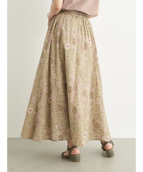 earth music&ecology（アースミュージックアンドエコロジー）の「気分は旅！スカート ＊●（スカート・レディース・ベージュ/ピンクベージュ/ダークネイビー/カーキ・FREE）」の10枚目の写真