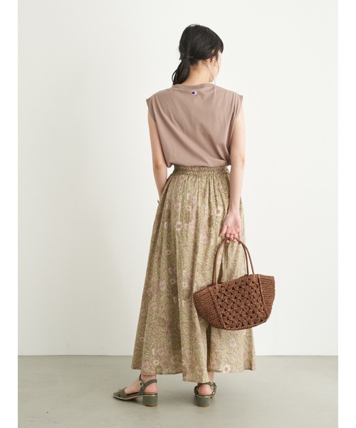 earth music&ecology（アースミュージックアンドエコロジー）の「気分は旅！スカート ＊●（スカート・レディース・ベージュ/ピンクベージュ/ダークネイビー/カーキ・FREE）」の22枚目の写真