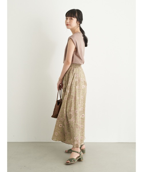 earth music&ecology（アースミュージックアンドエコロジー）の「気分は旅！スカート ＊●（スカート・レディース・ベージュ/ピンクベージュ/ダークネイビー/カーキ・FREE）」の13枚目の写真