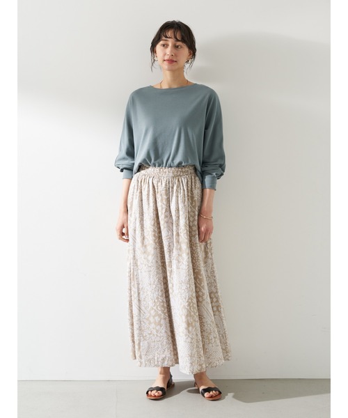 earth music&ecology（アースミュージックアンドエコロジー）の「気分は旅！スカート ＊●（スカート・レディース・ベージュ/ピンクベージュ/ダークネイビー/カーキ・FREE）」の12枚目の写真