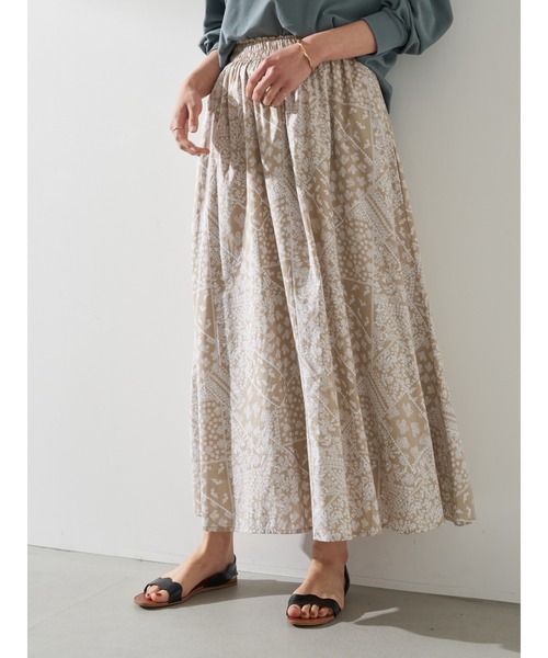 earth music&ecology（アースミュージックアンドエコロジー）の「気分は旅！スカート ＊●（スカート・レディース・ベージュ/ピンクベージュ/ダークネイビー/カーキ・FREE）」の9枚目の写真