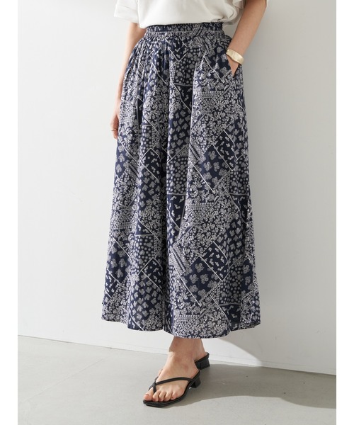 earth music&ecology（アースミュージックアンドエコロジー）の「気分は旅！スカート ＊●（スカート・レディース・ベージュ/ピンクベージュ/ダークネイビー/カーキ・FREE）」の17枚目の写真