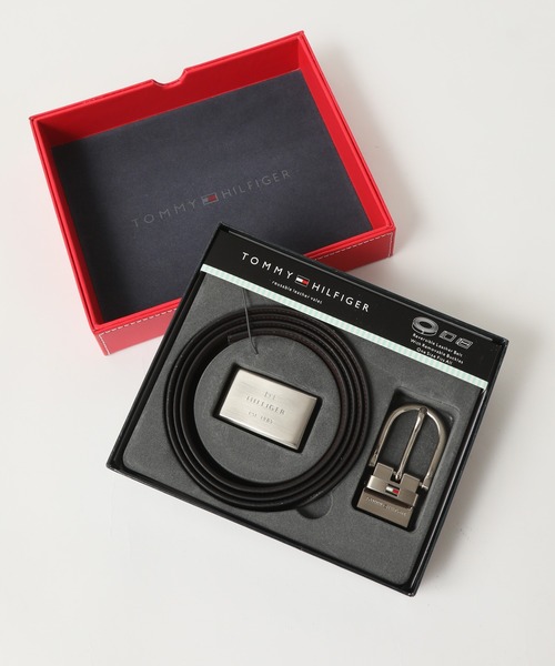 TOMMY HILFIGER（トミーヒルフィガー）の「【TOMMY HILFIGER/トミーヒルフィガー】リバーシブル 2WAYレザーベルト（ベルト・メンズ・ブラック・FREE）」の8枚目の写真