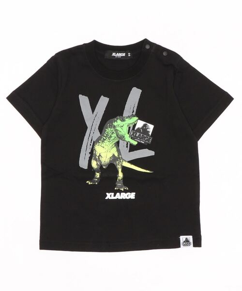 XLARGE KIDS（エクストララージキッズ）の「抗菌加工 ダイナソーOGゴリラTシャツ（Tシャツ/カットソー・キッズ・ブラック/ベージュ/ホワイト・120cm/100cm/140cm/110cm/130cm/90cm）」の2枚目の写真