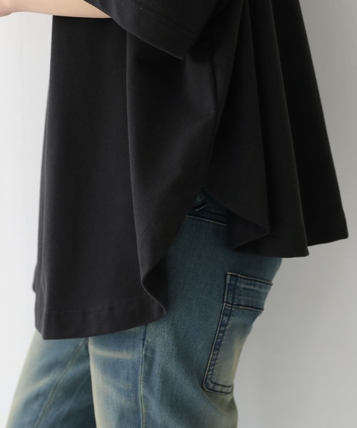 n'OrLABEL(ノアールレーベル)の「『裾ラウンドゆるパーカー』(パーカー・レディース・グリーン/オフホワイト/ブラック/ラベンダー・FREE)」の7枚目の写真