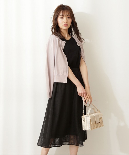 PROPORTION BODY DRESSING（プロポーションボディドレッシング）の「メタル釦クルーカーディガン / 1211274500（カーディガン/ボレロ・レディース・ホワイト/グレー/クリアグリーン/ピンク系その他3/ブラック・FREE）」の9枚目の写真