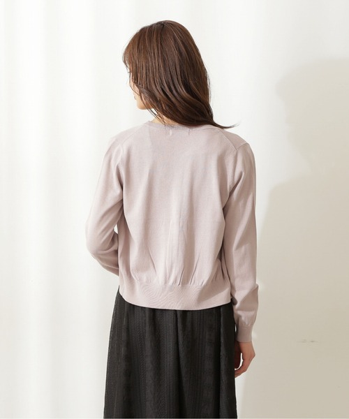 PROPORTION BODY DRESSING（プロポーションボディドレッシング）の「メタル釦クルーカーディガン / 1211274500（カーディガン/ボレロ・レディース・ホワイト/グレー/クリアグリーン/ピンク系その他3/ブラック・FREE）」の11枚目の写真