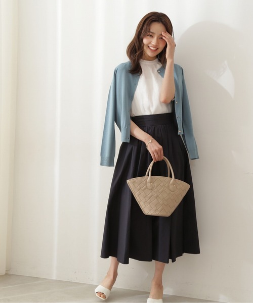 PROPORTION BODY DRESSING（プロポーションボディドレッシング）の「メタル釦クルーカーディガン / 1211274500（カーディガン/ボレロ・レディース・ホワイト/グレー/クリアグリーン/ピンク系その他3/ブラック・FREE）」の13枚目の写真