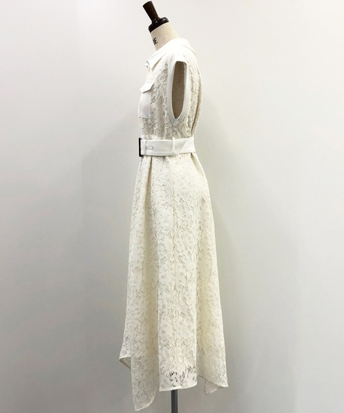 Noela（ノエラ）の「レースフレンチシャツワンピース（シャツ