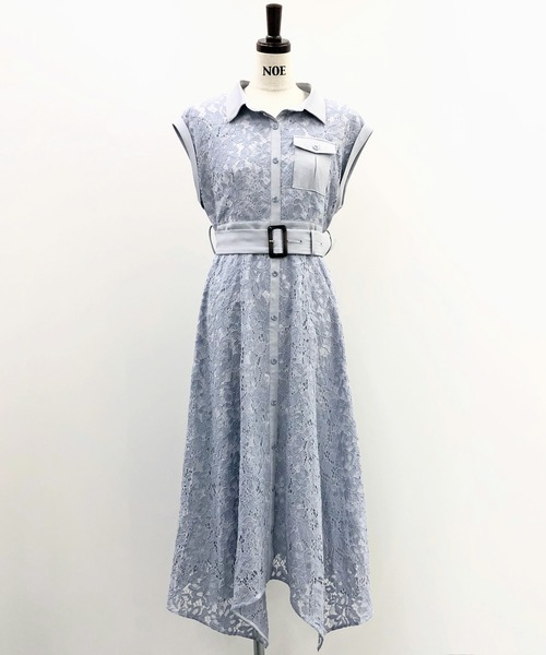 Noela（ノエラ）の「レースフレンチシャツワンピース（シャツ