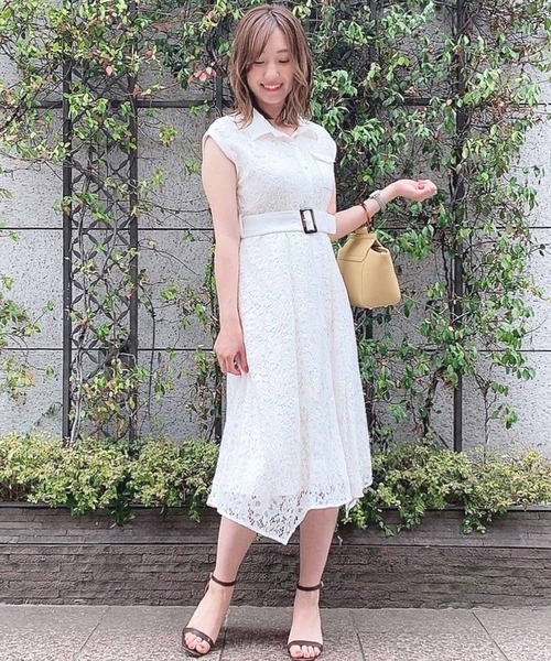 Noela（ノエラ）の「レースフレンチシャツワンピース（シャツ