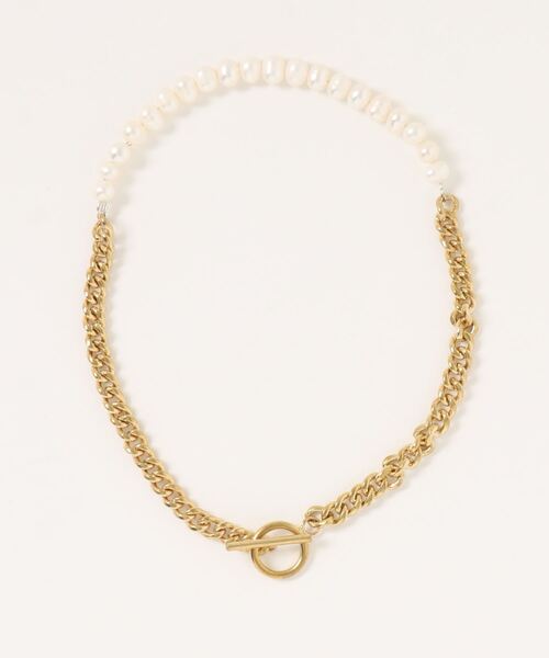 Editors Draw（エディターズドロー）の「パール×チェーン 2連 ブレスレット【 Ria. Jaysmee/リアジェイズミー 】（ブレスレット・レディース・シルバー/ゴールド・ONE SIZE）」の4枚目の写真