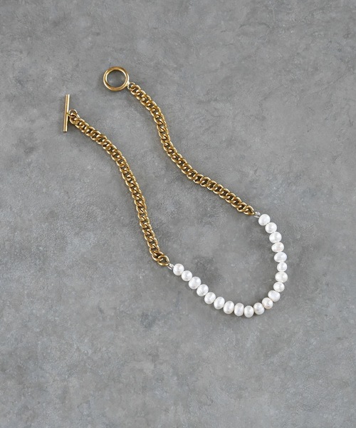 Editors Draw（エディターズドロー）の「パール×チェーン 2連 ブレスレット【 Ria. Jaysmee/リアジェイズミー 】（ブレスレット・レディース・シルバー/ゴールド・ONE SIZE）」の8枚目の写真