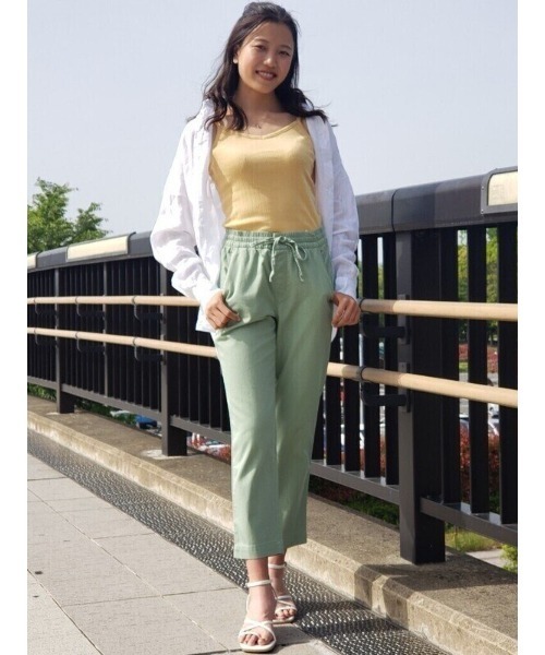 GAP（ギャップ）の「コットン Vネック クロップド キャミソール（キャミソール・レディース・ピンク/イエロー/ライトグリーン・S/M/L/XS/XXS/XL）」の6枚目の写真