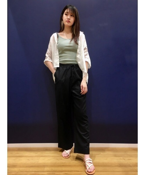 GAP（ギャップ）の「コットン Vネック クロップド キャミソール（キャミソール・レディース・ピンク/イエロー/ライトグリーン・S/M/L/XS/XXS/XL）」の10枚目の写真