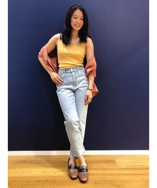 GAP（ギャップ）の「コットン Vネック クロップド キャミソール（キャミソール・レディース・ピンク/イエロー/ライトグリーン・S/M/L/XS/XXS/XL）」の13枚目の写真