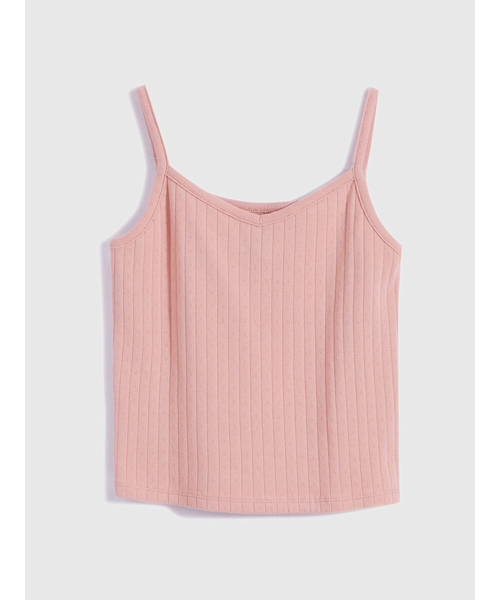 GAP（ギャップ）の「コットン Vネック クロップド キャミソール（キャミソール・レディース・ピンク/イエロー/ライトグリーン・S/M/L/XS/XXS/XL）」の12枚目の写真