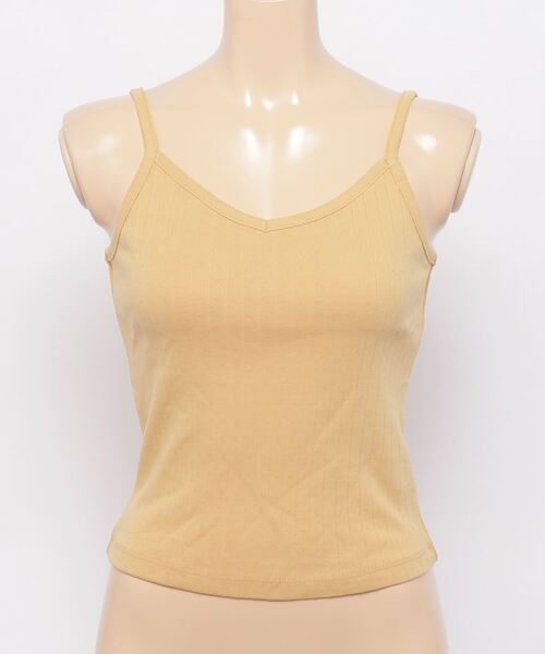 GAP（ギャップ）の「コットン Vネック クロップド キャミソール（キャミソール・レディース・ピンク/イエロー/ライトグリーン・S/M/L/XS/XXS/XL）」の21枚目の写真