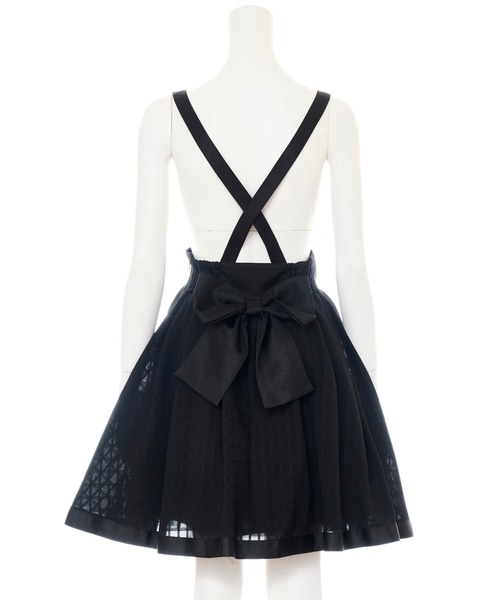 Secret Honey（シークレットハニー）の「シャドーチェックボリュームスカート（スカート・レディース・ブラック/オフホワイト・MEDIUM）」の5枚目の写真