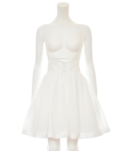 Secret Honey（シークレットハニー）の「シャドーチェックボリュームスカート（スカート・レディース・ブラック/オフホワイト・MEDIUM）」の10枚目の写真