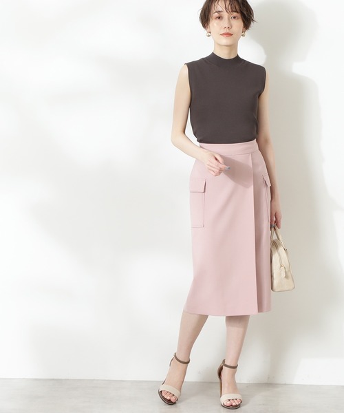 N.（N. Natural Beauty Basic）（エヌエヌナチュラルビューティーベーシック）の「【S Size Line】フラップポケットタイトスカート（スカート・レディース・グレー/ピンク/ブルー・SMALL/MEDIUM）」の3枚目の写真