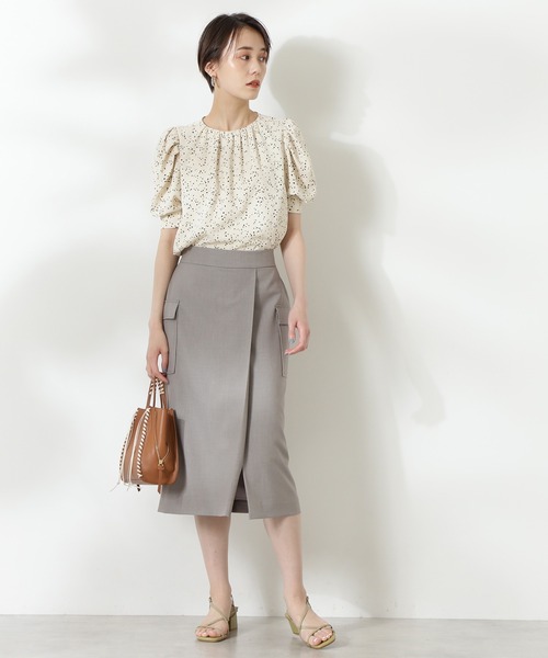 N.（N. Natural Beauty Basic）（エヌエヌナチュラルビューティーベーシック）の「【S Size Line】フラップポケットタイトスカート（スカート・レディース・グレー/ピンク/ブルー・SMALL/MEDIUM）」の7枚目の写真