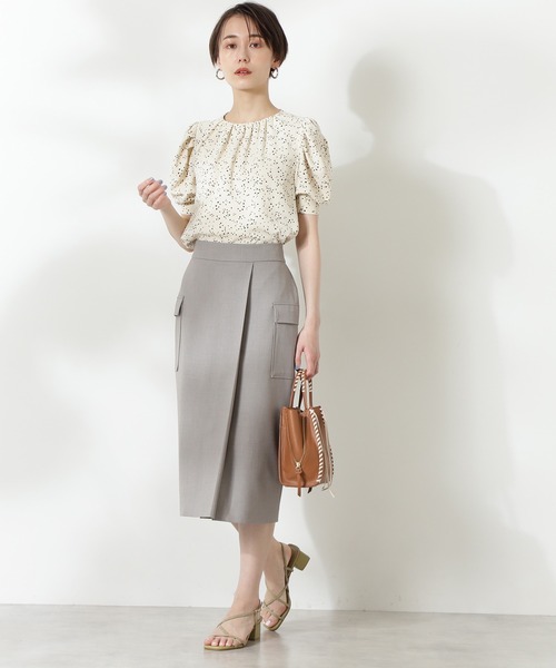 N.（N. Natural Beauty Basic）（エヌエヌナチュラルビューティーベーシック）の「【S Size Line】フラップポケットタイトスカート（スカート・レディース・グレー/ピンク/ブルー・SMALL/MEDIUM）」の8枚目の写真