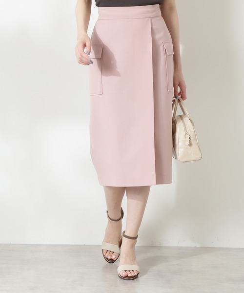 N.（N. Natural Beauty Basic）（エヌエヌナチュラルビューティーベーシック）の「【S Size Line】フラップポケットタイトスカート（スカート・レディース・グレー/ピンク/ブルー・SMALL/MEDIUM）」の12枚目の写真