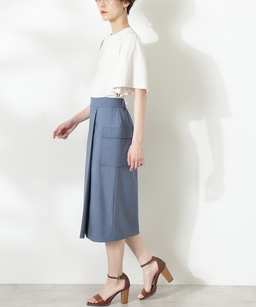 N.（N. Natural Beauty Basic）（エヌエヌナチュラルビューティーベーシック）の「【S Size Line】フラップポケットタイトスカート（スカート・レディース・グレー/ピンク/ブルー・SMALL/MEDIUM）」の15枚目の写真