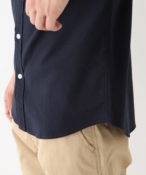 BASECONTROL（ベースコントロール）の「◆ポケットボーダーデザイン 半袖オックスボタンダウンシャツ（シャツ/ブラウス・メンズ・アイボリー/ネイビー・02/04/03）」の8枚目の写真