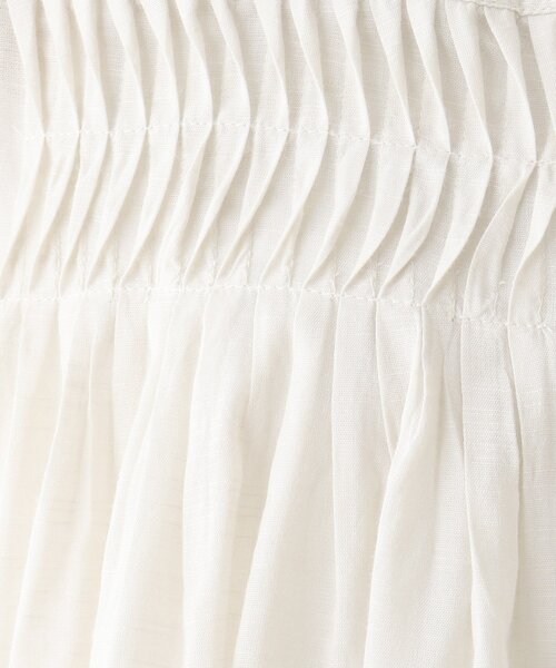 SHOO・LA・RUE(シューラルー)の「◆ひんやりスモッキング刺繍Aラインブラウス(シャツ/ブラウス・レディース・ナチュラル/ダークネイビー・02/03/04)」の9枚目の写真