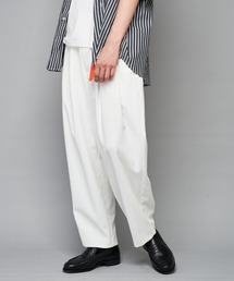 CIAOPANIC | リネン混プリペラ織り2タックワイドテーパードパンツ(スラックス)
