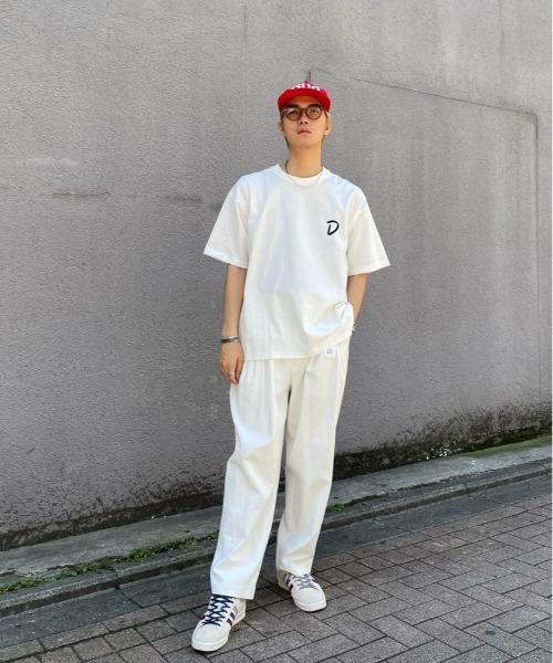 CIAOPANIC（チャオパニック）の「リネン混プリペラ織り2タックワイドテーパードパンツ（スラックス・メンズ・ブラック/ホワイト/ブルー/オリーブ・MEDIUM/LARGE）」の15枚目の写真