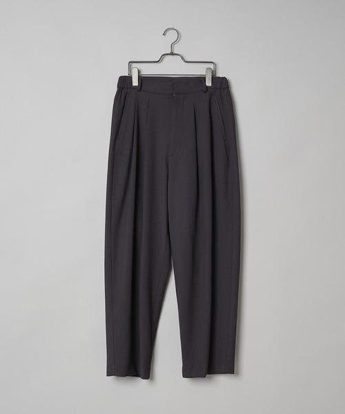 CIAOPANIC（チャオパニック）の「リネン混プリペラ織り2タックワイドテーパードパンツ（スラックス・メンズ・ブラック/ホワイト/ブルー/オリーブ・MEDIUM/LARGE）」の20枚目の写真