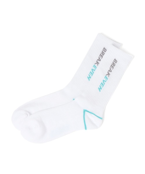 LAKOLE（ラコレ）の「サイドレタリングソックス / 943352（ソックス/靴下・メンズ・ブラック/ホワイト/グレー/パープル/ライトグリーン・FREE）」の2枚目の写真