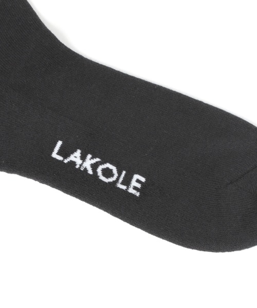 LAKOLE（ラコレ）の「サイドレタリングソックス / 943352（ソックス/靴下・メンズ・ブラック/ホワイト/グレー/パープル/ライトグリーン・FREE）」の7枚目の写真
