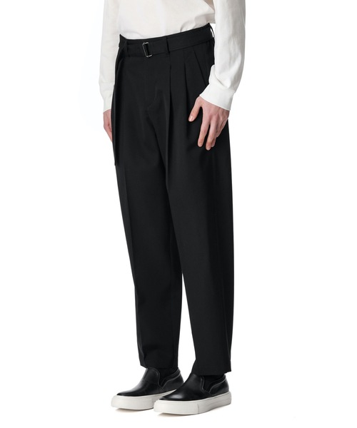 ATTACHMENT（アタッチメント）の「WOOL GABARDINE TWO PLEATS TAPERED FIT TROUSERS（スラックス・メンズ・ブラック/グレー系その他・1/2/3）」の6枚目の写真