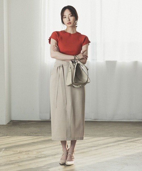 Andemiu（アンデミュウ）の「【WEB限定カラー】ノットハンドルトートミニ956742（ショルダーバッグ・レディース・ブラック/ベージュ/ブラウン/レオパード/ライトグレー/ピンク・FREE）」の9枚目の写真