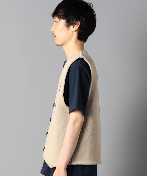 NOLLEY'S goodman（ノーリーズグッドマン）の「オルテガライク チマヨ柄 ベスト（ベスト・メンズ・オフホワイト/ブラック系その他3/グレー/ベージュ系その他3・MEDIUM/LARGE）」の11枚目の写真